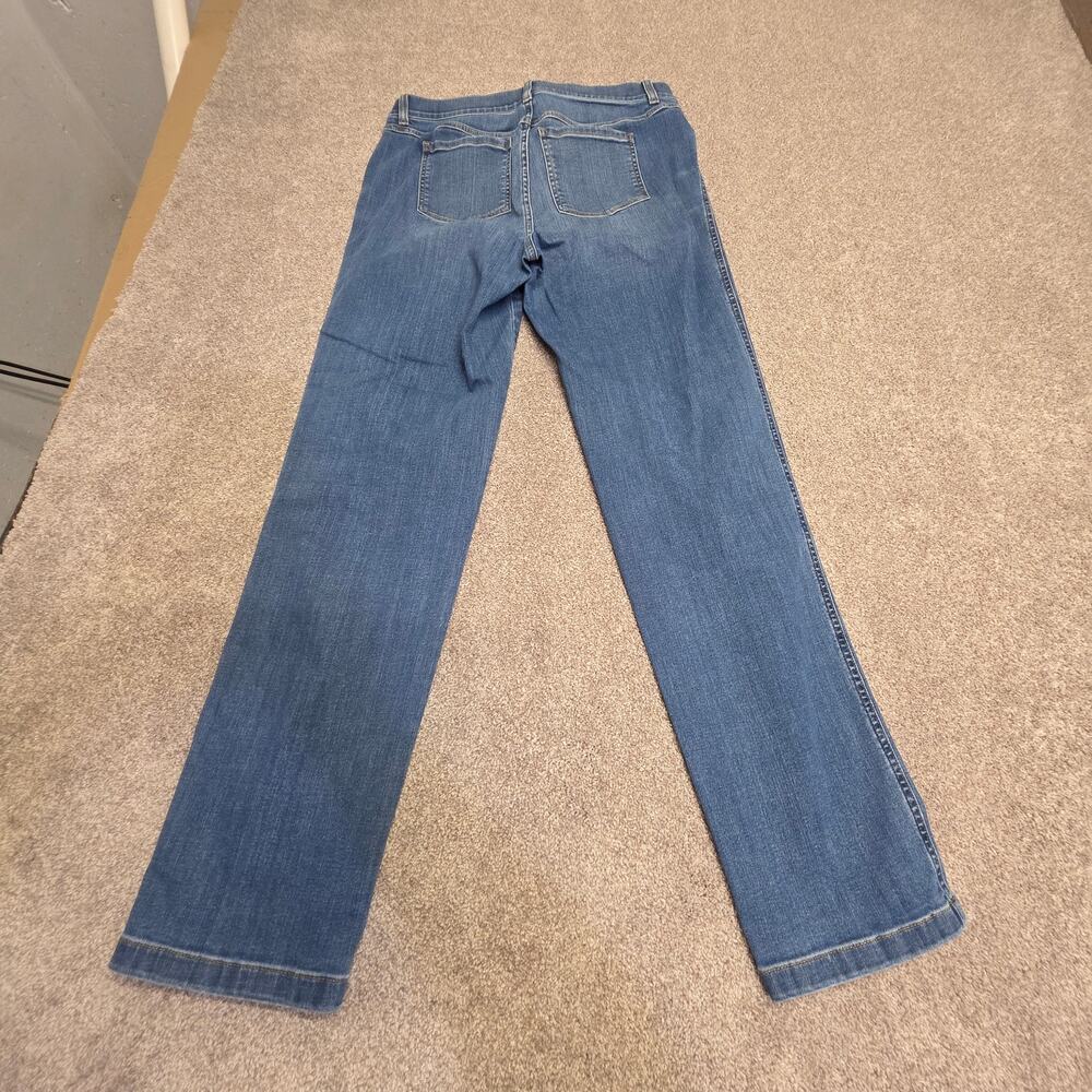 Spanx Straight Leg Jeans Size XL Long Tall Shaping Stretch Tummy Control Pull-On